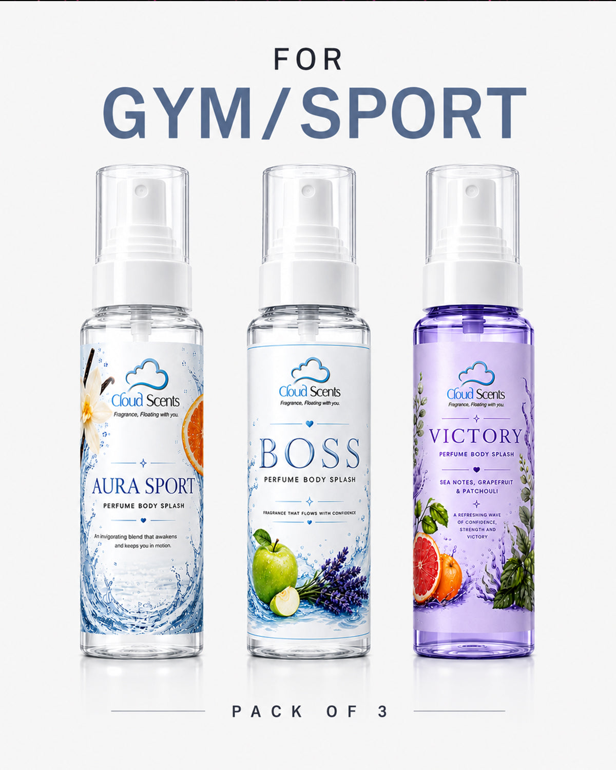 Gym Combo Pack Of 3 - 120ml Each
