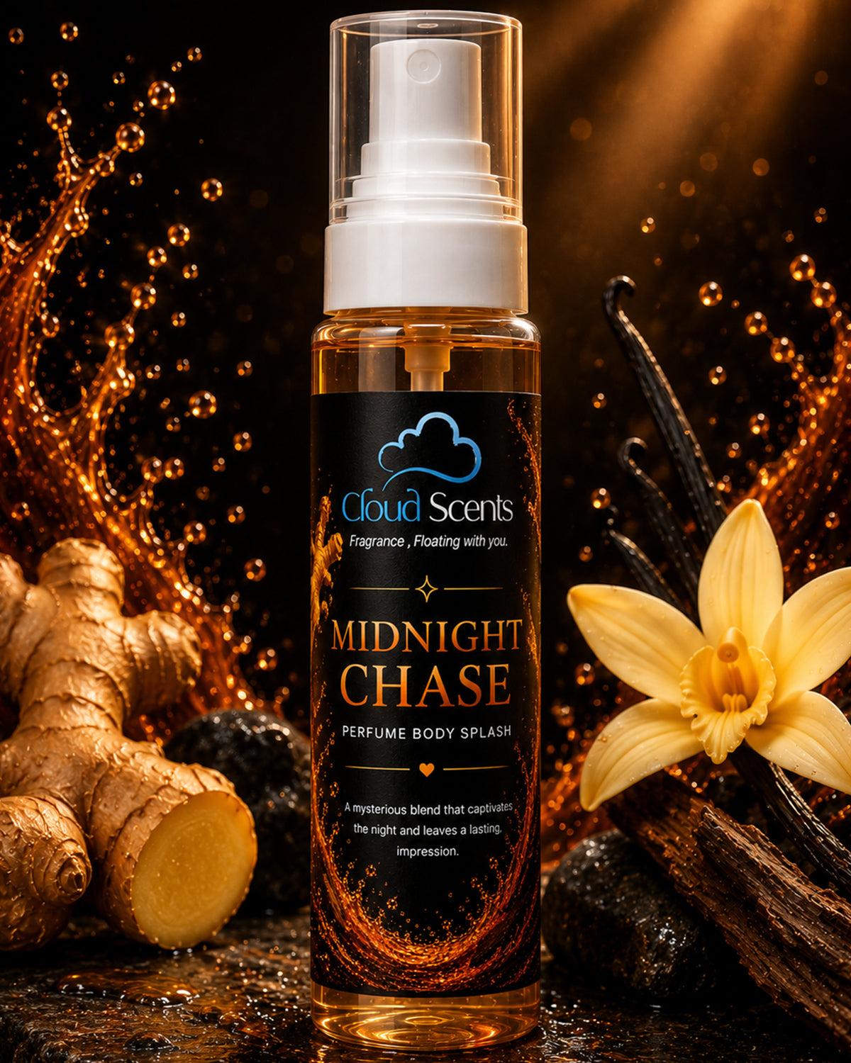 Midnight Chase Body Splash For Men 120ml