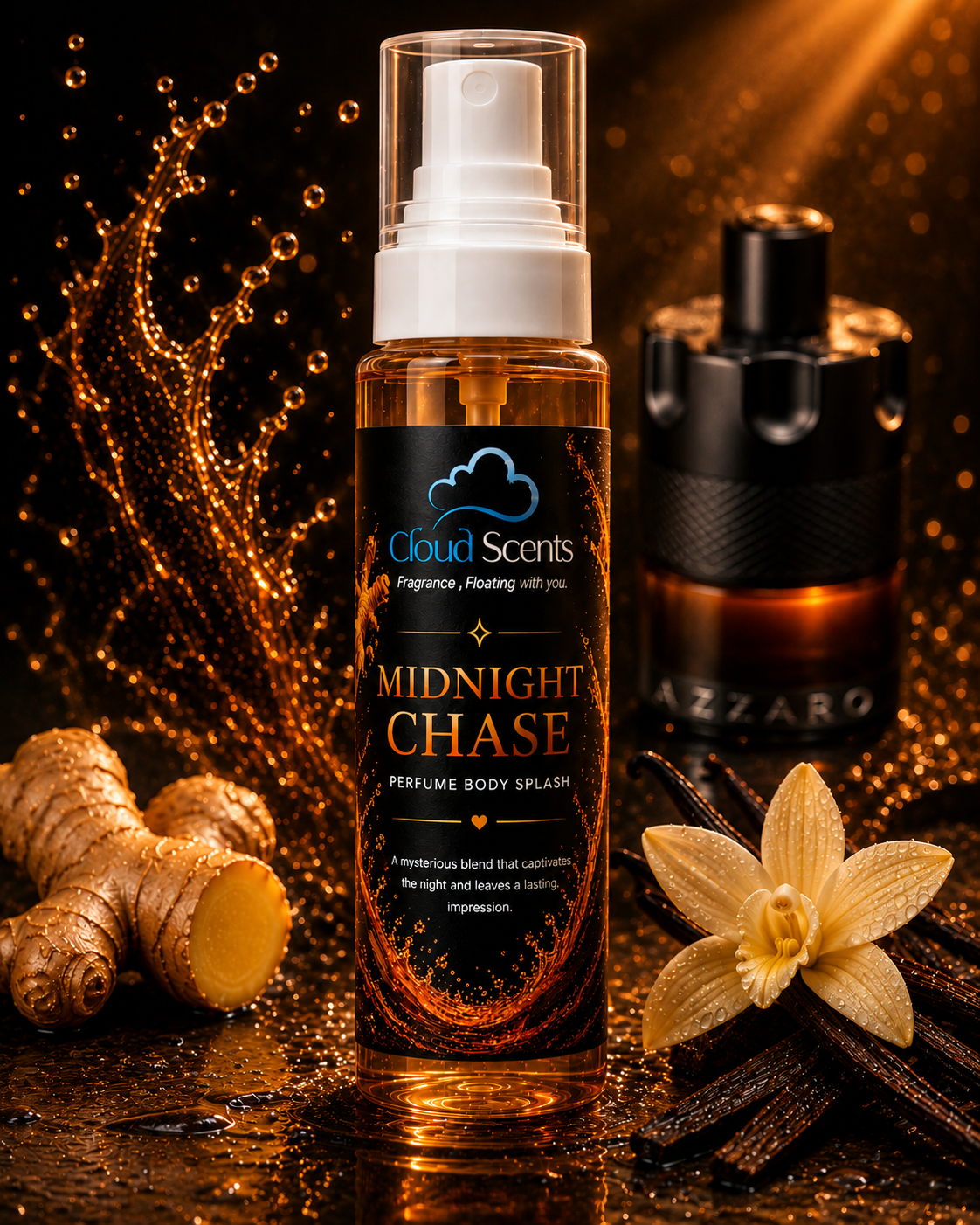 Midnight Chase Body Splash For Men 120ml